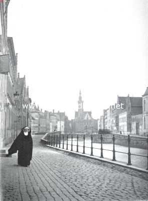 Belgi, 1911, Brugge, Brugge. Quai du Mirroir