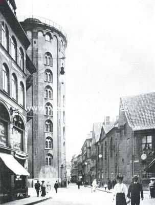 Denemarken, 1911, Kopenhagen, De ronde toren van Kopenhagen