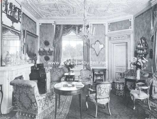 Overijssel, 1911, Goor, Het kasteel Weldam. De kleine zaal