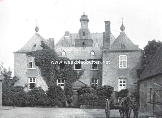 Limburg, 1911, Afferden, Kasteel Blijenbeek. Voorzijde en voorhof
