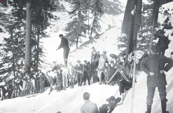 Zwitserland, 1911, Davos, Skin te Davos. De 