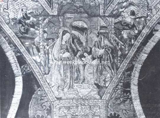 Oudewater. Detail van een kazuifel uit ongeveer 1500. Aanwezig in de oud-Katholieke St. Michaelskerk 2