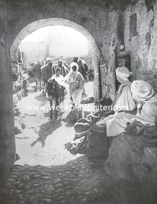 Afrika, 1912, Onbekend, Van Afrika's Noordkust. Aankomst van een karavaan in een oase-stad