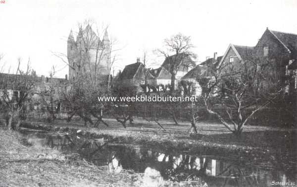 Gelderland, 1912, Hattem, Hattem, een interessant Veluwsch stadje. Een oude wal met gezicht op de Dijkpoort