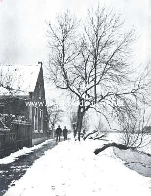 Noord-Holland, 1912, Amsterdam, Het Slatuinenpad te Amsterdam in den winter