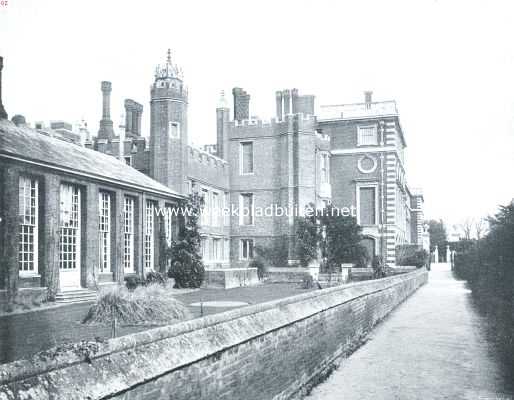 Engeland, 1912, Richmond upon Thames, Een bezoek aan Hampton Court Palace. Oranjerie