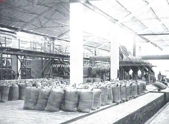 Indonesi, 1912, Onbekend, Fabricatie van rietsuiker op Java. De verpakking der suiker