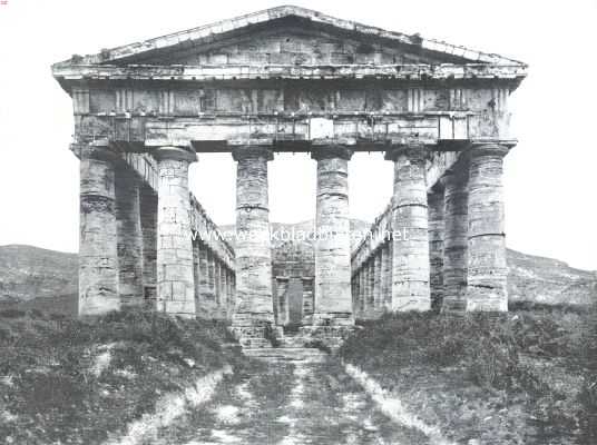 Itali, 1912, Segesta, Sicili. Tempel te Segesta