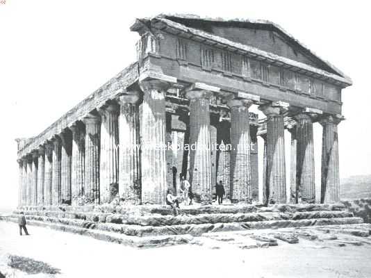 Itali, 1912, Girgenti, Sicili. Concordia-tempel te Girgenti