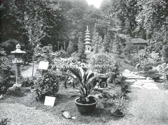 Engeland, 1912, Londen, De Internationale Tuinbouwtentoonstelling te Londen. Een der z.g.n. Japansche tuinen