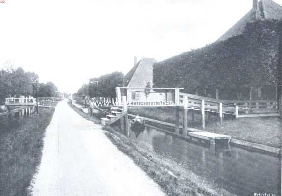 Noord-Holland, 1912, Warder, Een typisch dorpje. De Dorpsstraat van Warder in den ouden toestand