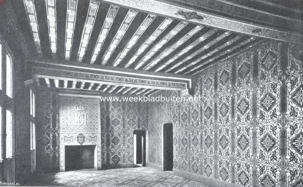 Frankrijk, 1912, Blois, De kasteelen langs de Loire. Het Kasteel van Blois. Kamer van Catherine de Mdicis in den vleugel van Franois I