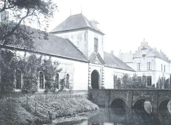 Limburg, 1912, Beesel, Het Huis Nieuwenbroeck onder Beesel (L.). Poortgebouw en brug