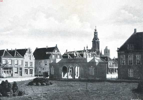Noord-Brabant, 1912, Heusden, Gezicht op Heusden van de rivier