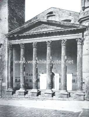 Itali, 1912, Assisi, Minerva-tempel te Assisi