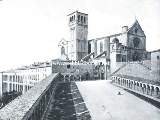 Itali, 1912, Assisi, Assisi. Het Chiesa Superiora