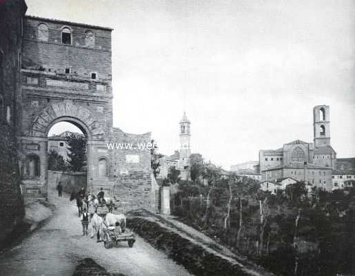 Itali, 1912, Perugia, Perugia. De Porta San Girolama (uit de 15e eeuw)