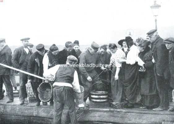 Onbekend, 1912, Onbekend, 's Morgens vroeg op de vischmarkt. 