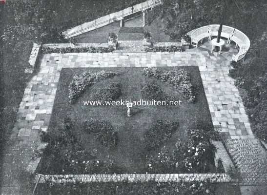 Onbekend, 1912, Onbekend, Een mooi tuinontwerp. In vogelvlucht gezien
