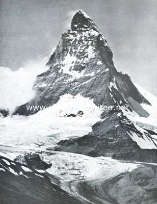 De Matterhorn (4505 M.), gezien van den Furggengletscher