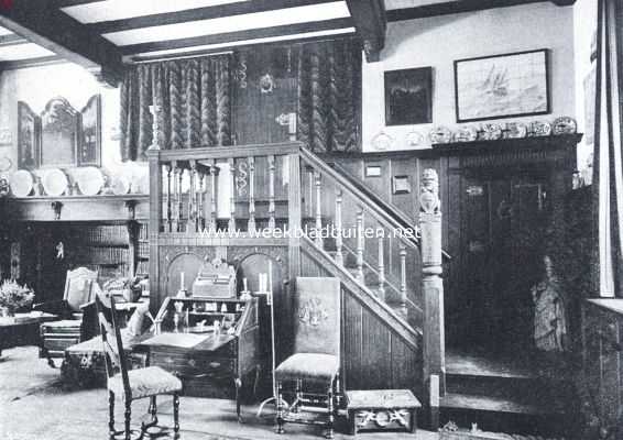 Utrecht, 1913, Zeist, Het slot van Zeist. Oud-Hollandsche zitkamer. (Linker slotvleugel)