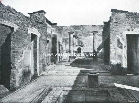Itali, 1913, Pompeii, Pompeji. Casa del Poeta Tragico