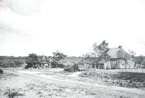 Drenthe, 1913, Gieten, Kijkjes in Drenthe. In het Bonnerveld bij Gieten