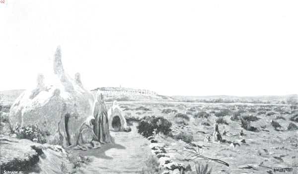 Algerije, 1913, Onbekend, Herinneringen uit een woestijnland. Graf van een heilige