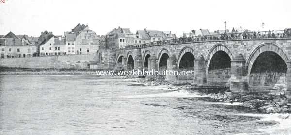 Limburg, 1913, Maastricht, De brug over de Maas bij Maastricht