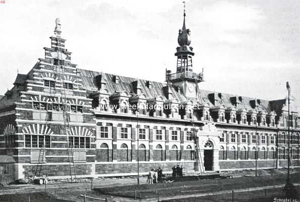 Belgi, 1913, Gent, Het Hollandsche Paviljoen op de Wereldtentoonstelling te Gent. Natuurlijk weer in den Oud-Hollandschen Renaissance-stijl