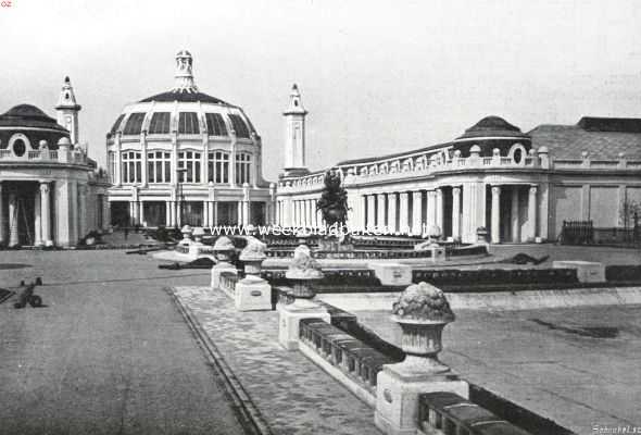 Belgi, 1913, Gent, De koepel van het hoofdgebouw op de Wereldtentoonstelling te Gent