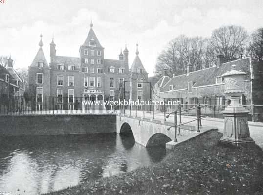 Utrecht, 1913, Renswoude, Het kasteel Renswoude met voorhof en brug