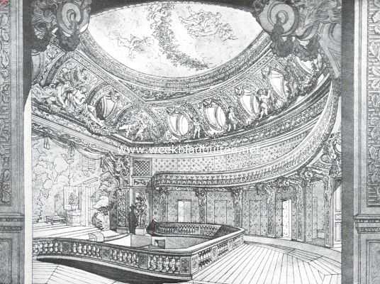 Onbekend, 1913, Onbekend, De Schouwburgzaal in Trianon, waar Maria Antoinette optrad