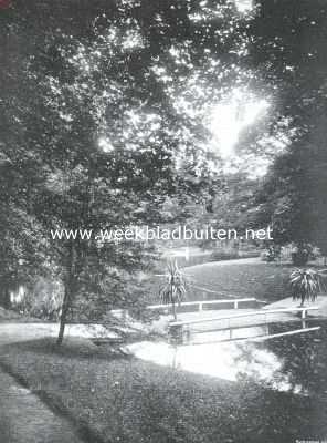 Noord-Holland, 1913, Beverwijk, Schey-Beeck. Bruggetje over den vijver