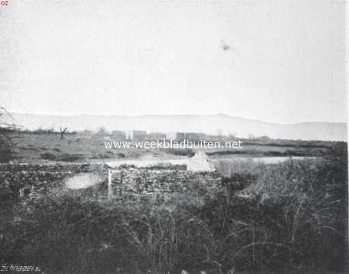 Albani, 1913, Onbekend, Een afgebrand Albaneesch dorp