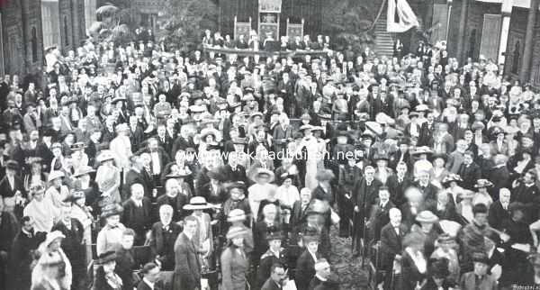Zuid-Holland, 1913, Den Haag, De officieel opening van het XXe Wereld-Congres voor den Vrede in de Ridderzaal te 's-Gravenhage, op Woensdag 20 Augustus