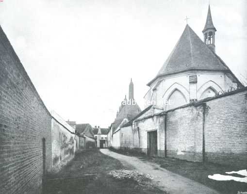 Belgi, 1913, Diksmuide, Diksmuide. Achter het Begijnhof