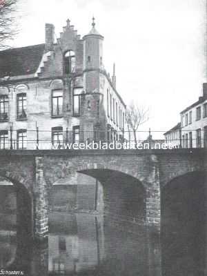 Belgi, 1913, Diksmuide, Diksmuide. De oude Noorderbrug van 1577
