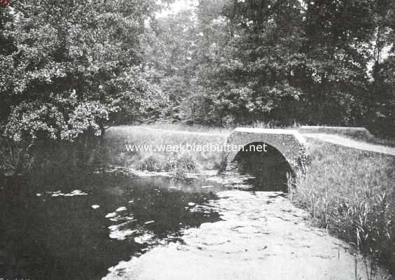 Noord-Holland, 1913, Bergen, Bergen in Kennemerland. Het melkbruggetje achter het hof van Bergen