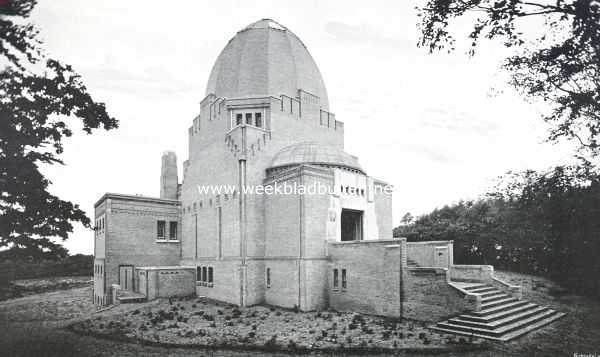 Noord-Holland, 1913, Velsen, Het crematorium te Velsen. Het crematorium in de duinen bij Velsen