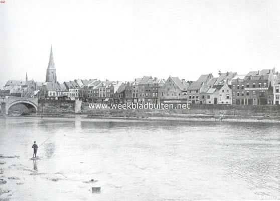 Limburg, 1913, Maastricht, Gezicht op Wijk en de Maas