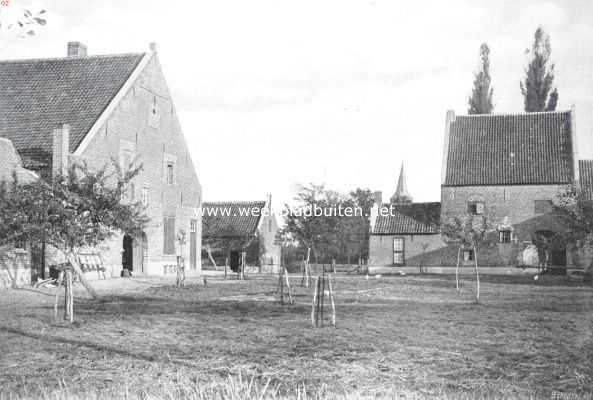 Limburg, 1913, Meerlo, Het kasteel Meerlo (L.). Boerderij en voorburcht van het voormalige kasteel Meerlo