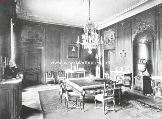 Limburg, 1913, Eysden, Kasteel Eysden. De eetzaal