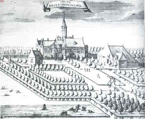 Sloopend herboren Nederland. Twee Zeeuwsche kasteelen, in t begin der 19de eeuw gesloopt. Rechts het Huis 