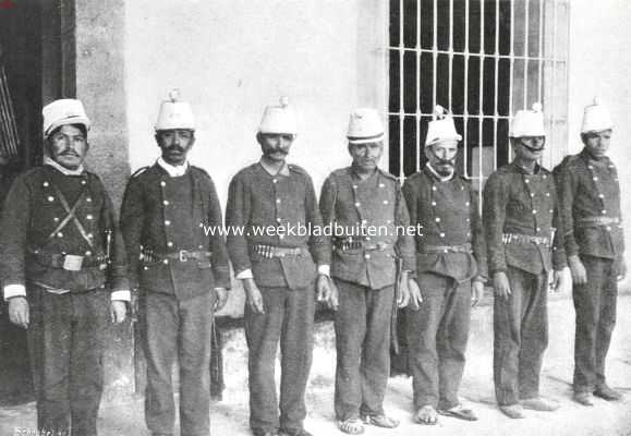 Mexico, 1913, Onbekend, De troebelen in Mexico. Mexicaansche soldaten
