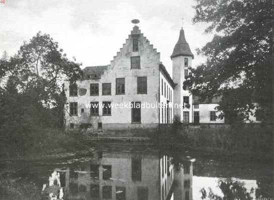 Noord-Brabant, 1913, Helvoirt, Het kasteel Zwijnsbergen aan de zijde van den Steenweg naar Cromvoirt.