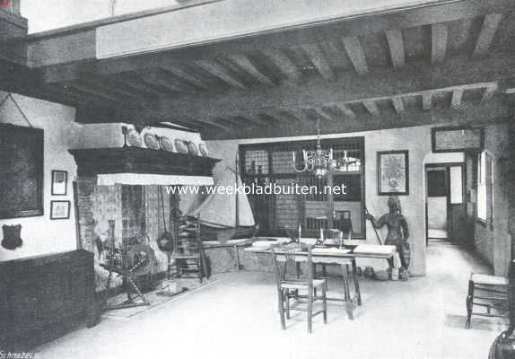 Zuid-Holland, 1913, Gorinchem, Het Huis Bethlehem te Gorinchem. De huiskamer