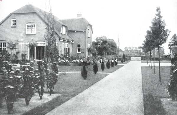 Noord-Holland, 1914, Blaricum, Landhuis te Blaricum, ontworpen door den architect Bauer. Tuinaanleg van D.F. Tersteeg