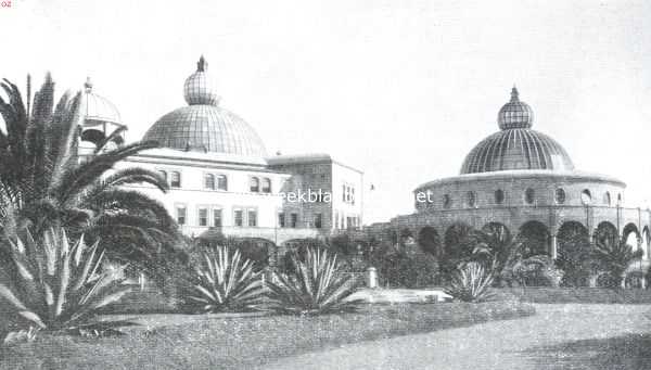 Amerika, 1914, Point Loma, San Diego en Lomaland. Arische herdenkingstempel en gebouw van het 