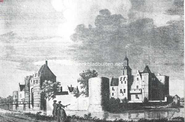 Zuid-Holland, 1914, Groot-Ammers, Het slot Liesveld in de achttiende eeuw